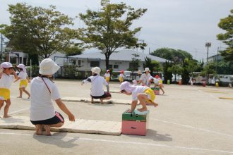 運動会練習と柳沢運動プログラム