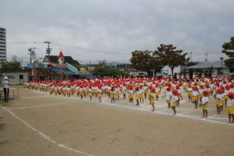 運動会予行演習を終えて