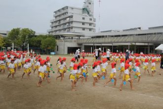 運動会屋外練習