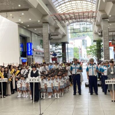 松山市交通安全パレード（年長）